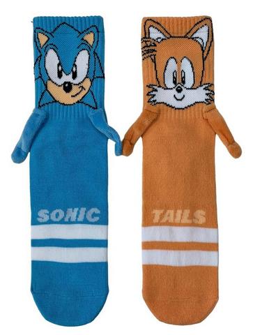 Sonic the Hedgehog Sonic and Tails Magnetic Hands Crew Socks Exclusivité Games Zone